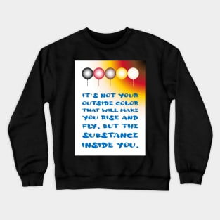 Inner Substance of an External Color Crewneck Sweatshirt